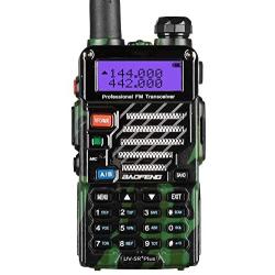 BAOFENG UV-5R Plus Qualette 5W Dual Band Two Way Radio Walkie Talkies (Jungle Camouflage)