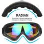 Goggles for Protection,Outdoor Tactical Glasses Snowboard Goggles for Kids, Boys & Girls, Youth, Men & Women, Helmet Compatible with UV 400 Protection, Wind Resistance, Anti-Glare Lenses(2 Pack)