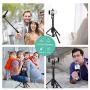 Phone Selfie Stick Tripod,E-thinker Extendable 51 inch Lightweight Cell Phone Tripods with Bluetooth Wireless Remote Shutter,5 in 1Tripods Selfie Sticks for Apple & Android Devices