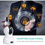 Wireless Security Camera,KAMTRON HD WiFi Security Surveillance IP Camera Home Monitor with Motion Detection Two-Way Audio Night Vision,White (G-826w)