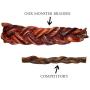 Downtown Pet Supply Monster Braided Bully Sticks for Dogs Made in USA, Low Odor Dental Chew Treats