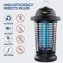 HEMIUA Bug Zapper, Electric Mosquito Zapper for Outdoor and Indoor, Electronic Insect Killer, Waterproof Fly Pest Trap for Home, Patio, Garden HEMIUA Bug Zapper, Electric Mosquito Zapper for Outdoor and Indoor, Electronic Insect Killer, Waterproof Fly Pest Trap for Home, Patio, Garden