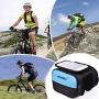 JHM Bike Frame Bag, Bicycle Phone Holder, Waterproof Cycling Front Top Tube Pouch Bike Frame Phone Mount Crossbar Storage Bags for Phone Smartphones Below 6.0
