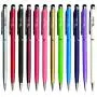 Teviwin 2 in 1 Slim Capacitive Stylus & Ballpoint Pen for Universal Touch Screens Devices, iPhone 6 Plus, iPad, Tablets, Samsung Galaxy (12 Colors/ Pieces) Teviwin 2 in 1 Slim Capacitive Stylus & Ballpoint Pen for Universal Touch Screens Devices, iPhone 6 Plus, iPad, Tablets, Samsung Galaxy (12 Colors/ Pieces)