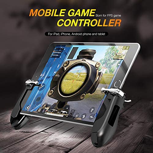 H2Fortnite PUBG Mobile Trigger Controller for Tablet iPad/Android Tablet Game Controller, Mobile Phone Gamepad Holder Mobile Game Grip Mobile Aim Trigger Button for 5.5~12.9 inch (for Tablet)