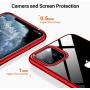 TORRAS Crystal Clear iPhone 11 Pro Case, [Anti-Yellowing] Soft Silicone Shockproof Thin Cover Slim Gel Phone Cases for iPhone 11 Pro 5.8 inch, Red