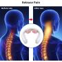 Neck Massager, Electric Pulse Heat Smart Cordless Neck Massage, 3 Modes 15 Strenth Levels for Home, Car, Office, Outdoor and Gift