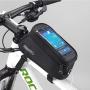 Roswheel Road Mountain Bike Bag Pannier Classic Mini Cycling Bicycle Front Tube Bags for Men Women for iPhone 4 5 6 7 Plus 8 8plus X Samsung Huawei,S M L