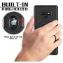 Samsung Galaxy Note 9 Case - eSamcore Ring Holder Kickstand Cases + Dashboard Magnetic Phone Car Mount [Black]