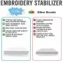 Tear Away Embroidery Stabilizer (10x12 inches) Tearaway Machine Embroidery stabilizer (120 Precut Sheets) Medium Weight 1.8 oz Fits 5x7 Hoops Mesh Embroidery Stabilizer Tear Away Embroidery Stabilizer (10x12 inches) Tearaway Machine Embroidery stabilizer (120 Precut Sheets) Medium Weight 1.8 oz Fits 5x7 Hoops Mesh Embroidery Stabilizer