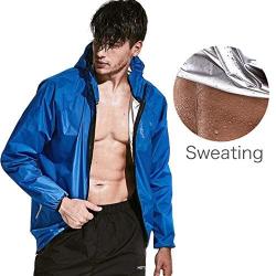 HOTSUIT Sauna Suit Men Weight Loss Anti Rip Sweat Suits Workout Jacket