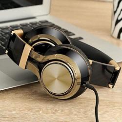 Portable Stereo Gaming Headset Noise Cancelling Headset Super Bass Wired Headphones with Microphone for PC Mobile Phones