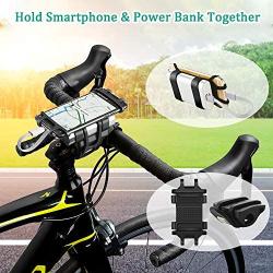 Bike Motorcycle Phone Mount, ANCwear 5-in-1 Portable Phone Holder, Adjustable Silicon Universal Fit Handlebars and Smart Phones Like iPhone Xs Max R X 8 Plus 7 Samsung