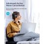 Hybrid Active Noise Cancelling Headphones, VANKYO C751 Over Ear Wireless Bluetooth Headphone with CVC 8.0 Mic, Deep Bass, Hi-Fi Sound, Comfortable Protein Earpads, 30H Playtime for Travel/Work