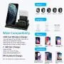 Hoidokly Wireless Charger 3 in 1 Wireless Charging Station Dock for Apple Watch Series 5/4/3/2/1, Airpods Pro/2, 7.5W Qi Fast Charging Stand for iPhone 11/11 Pro Max/SE 2020/XS Max/XR/XS/X/8P/Samsung Hoidokly Wireless Charger 3 in 1 Wireless Charging Station Dock for Apple Watch Series 5/4/3/2/1, Airpods Pro/2, 7.5W Qi Fast Charging Stand for iPhone 11/11 Pro Max/SE 2020/XS Max/XR/XS/X/8P/Samsung
