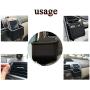Car Air Vent Cell Phone Holder Car Mount Phone Holder Pocket Organizer Car Cradle Mount Pouch Bag Box Tidy Storage Coin Key Case Sunglasses Organizer with Hook(Gray)