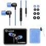 LUDOS Clamor Wired Earbuds in Ear Headphones with Microphone, Earphones with Mic and Volume Control, Memory Foam, Reinforced Cable, Bass Compatible with iPhone, Apple, iPad, Computer, Laptop, PC