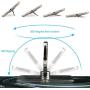 Transparent Cell Phone Ring Holder, 360 Degree Rotation, Finger Grip Stand Holder iPhone and ipad Tablet Ring Holder (2 Black + 2 Silver)