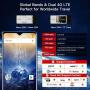 Unlocked Smartphone Blackview A80 Pro, 6.49 inch HD+, 4GB RAM+64GB ROM with 4680mAh Big Battery, 4G Dual SIM for AT&T, T-Mobile, Cricket Phone,13MP Quad Rear Camera, Android 9.0 Unlocked Cell Phones