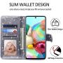 CHICASE Case for Galaxy A71 5G[NOT fit A71 5G UW/A71 4G],Flip Glitter Bling Cute Leather Wallet[Kickstand][Card Slots][Wrist Strap] Shockproof Protective Phone Cover for Samsung Galaxy A71 5G(Gray)