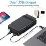 Solar Charger 25000mAh, Riapow Waterproof Solar Power Bank with 4 Panels, Dual USB & Type-C Input for Electronic Devices Like Phones, ipad and Laptop, Outdoor Camping Solar Charger 25000mAh, Riapow Waterproof Solar Power Bank with 4 Panels, Dual USB & Type-C Input for Electronic Devices Like Phones, ipad and Laptop, Outdoor Camping