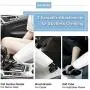 Car Vacuum, GALSOAR 8000Pa Strong Power Suction Auto Portable Lightweight Car Vac, Wet and Dry Automotive Handheld Vacuum Cleaner for Car, White Car Vacuum, GALSOAR 8000Pa Strong Power Suction Auto Portable Lightweight Car Vac, Wet and Dry Automotive Handheld Vacuum Cleaner for Car, White