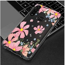 Bereajoy Moto G Power Case，Ultra-Thin TPU Soft Plastic Anti-Fall Mobile Phone Protection Case Cover for Motorola Moto G Power (Flower)