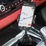 Cup Holder Phone Mount, Gobeigo Height Adjustable Metal Stand Car Phone Cradle Fits All Smartphones Compatible with iPhone 11 Pro/11 Pro Max/XR/XS/XS Max/X/8/7,Galaxy S10/S10 Plus Note 9/Note 10 Plus