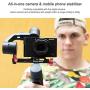 Hohem iSteady Multi Gimbal for Gopro Hero 7/6/5 iPhone/Smartphone Sony DSC Digital Camera,600° Pan Rotation 80-400g Payload,with Tripod,Carry Bag and Extension Rod
