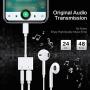 JinGmi Headphone Jack Adapter Dongle for iPhone 11 Car Charger 3.5mm Jack Aux Audio Converter Accessories Cables with iPhone 7/7plus/8/8plus/X/Xs/Xs Max/Xr Compatible All iOS Systems