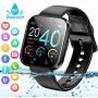 Smart Watch,Fitness Watch Activity Tracker with Heart Rate Blood Pressure Monitor IP67 Waterproof Bluetooth Smartwatch Touch Screen Sports Tracker Watch for Android iOS Phones Men Women Kids
