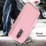 AMENQ Case for LG Stylo 5 L722DL, LG Stylo 5+/Stylo 5V/Stylo 5X Phone Case, [Built-in Screen Protector] Full Body Heavy Duty with TPU Bumper and Rugged Hard PC Armor Protective Cover (Rose Gold)