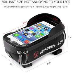 Tricodale Bike Phone Frame Mount Bag Waterproof Front Bicycle Handlebar Bag