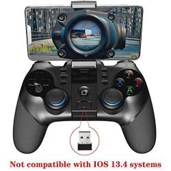 Wireless BT4.0+2.4G Wireless Mobile Gamepad Controller Joystick Compatible iOS/Android Mobile Phone/Tablet/PC(Android 6.0or ios11.0 or Above)