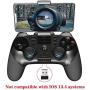 PG-9156 Wireless4.0+2.4G Wireless Gamepad Trigger Pubg Controller Mobile Joystick Compatible iOS/Android Devices Mobile Phone Tablet(Play Straight)