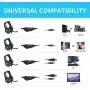 A1 Stereo Gaming Headset for PS4, PC, Xbox One Controller, Noise Cancelling Over Ear Headphones with Mic, LED Light, Bass Surround, Soft Memory Earmuffs for Laptop Mac Nintendo Switch Games A1 Stereo Gaming Headset for PS4, PC, Xbox One Controller, Noise Cancelling Over Ear Headphones with Mic, LED Light, Bass Surround, Soft Memory Earmuffs for Laptop Mac Nintendo Switch Games