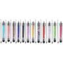 XRONG 12 Pack Colors Crystal Capacitive Mini Stylus Universal Touch Screen Pen for iPhone 5s 6s, Samsung Galaxy s5 s4 s3, Android, Smartphones, iPad, S10,S10+,S10e,S9,S9P,Note9,XR,XS MAX (12PACK)