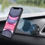 Magnetic Car Mount, 2 Pack Universal Flat Stick On Magnet Phone Holder Car Mounts with 2 Metal Plates for Cell Phones Mini Tablets