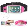 smartlle Fanny Pack, Running Belt, Waist Bag/Holder for Women & Men for iPhone Xs Max, XR, XS/X, 8/7/6s Plus, 6/SE, Samsung Galaxy S10/S9/S8 +/ Note 9/8, Moto, LG, Pixel. Gym Workout Fitness Gear Pink