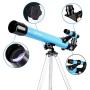 Kids Telescope AZ50600 for Beginners-Refractor Telescope with Adjustable Tripod & Smartphone Adapter & Finder Scope- Portable Travel Telescope Perfect for Kids Children Teens