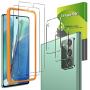 [4 Pack] UniqueMe 2 Pack Camera Lens Protector for Samsung Galaxy Note 20 Tempered Glass + 2 Pack Screen Protector for Samsung Galaxy Note 20 [Easy Frame Installation] [Touch Sensitive] [Case Friendly]