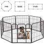 Pet Playpen 8 Panel 40 inch Indoor & Outdoor Folding Metal Exercise Pen & Pet Playpen Puppy Cat Exercise Fence Barrier Playpen Kennel
