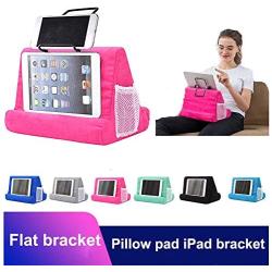 Pillow Tablet Stand for Ipad Stand Mult-Angle Tablet,with Phone Holder Lap Stand Mobile Phone Holder (Pink)