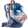 Deuter Freerider Polyamide, Polyester Blue Backpack (Polyamide, Polyester, Blue, Pattern, Men, Hydration System Compartment, Wet Pocket, Skis, Snowboard)