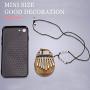 Kalimba Portable Mini 8 Key Thumb Piano Marimba Mbira Kisanji Musical Good Accessory Pendant Finger Piano Gift for Adults and Children