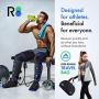 Reathlete Leg Massager, Air Compression for Circulation Calf Feet Thigh Massage, Muscle Pain Relief, Sequential Boots Device with Handheld Controller with Knee Heat Function
