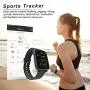 YIRSUR Smart Watch, Always-on 1.5" Large High Definition Touch Screen, Fitness Tracker Heart Rate Recorder Step Counter and Sleep Monitor, IP68 Waterproof, Sync Message for Android & iOS (Black) YIRSUR Smart Watch, Always-on 1.5" Large High Definition Touch Screen, Fitness Tracker Heart Rate Recorder Step Counter and Sleep Monitor, IP68 Waterproof, Sync Message for Android & iOS (Black)