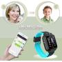 Themoemoe Kids Smartwatch, Kids GPS Tracker Watch Kids Waterproof Smart Watch Phone GPS Tracker with SOS Two Way Call (Black)
