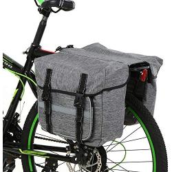 Lixada Bike Bag Bicycle Panniers Bag Large Capacity Waterproof Bicycle Rear Seat Bag Bike Cargo Bag MTB Bike Storage Bag