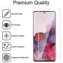 Tauri 2 Pack Flexible TPU Film Screen Protector + 2 Pack Tempered Glass Camera Lens Protector for Samsung Galaxy S20 5G 6.2 - inch, HD-Clear [Scratch-resistant] [Bubble Free]